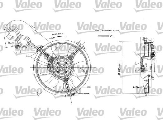 Valeo 698422 - Ventilators, Motora dzesēšanas sistēma autodraugiem.lv