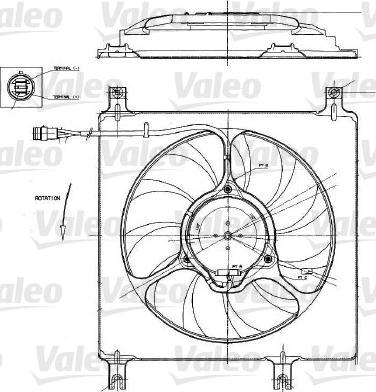 Valeo 698552 - Ventilators, Motora dzesēšanas sistēma autodraugiem.lv