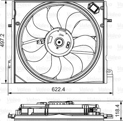 Valeo 698582 - Ventilators, Motora dzesēšanas sistēma autodraugiem.lv
