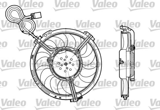 Valeo 698658 - Ventilators, Motora dzesēšanas sistēma autodraugiem.lv