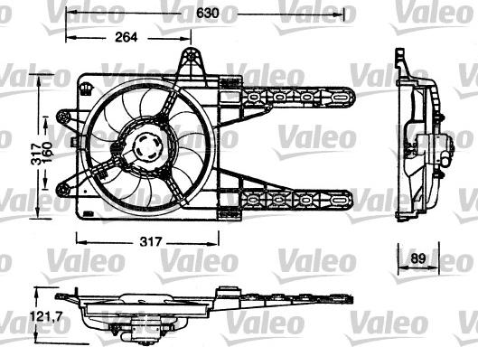 Valeo 698178 - Ventilators, Motora dzesēšanas sistēma autodraugiem.lv