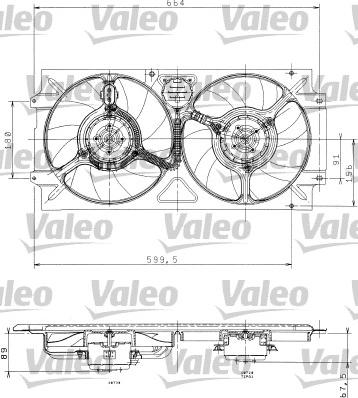 Valeo 698359 - Ventilators, Motora dzesēšanas sistēma autodraugiem.lv