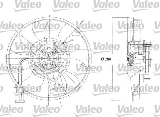 Valeo 698350 - Ventilators, Motora dzesēšanas sistēma autodraugiem.lv