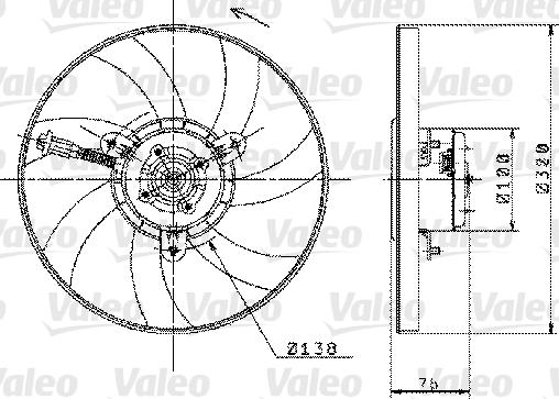 Valeo 698358 - Ventilators, Motora dzesēšanas sistēma autodraugiem.lv