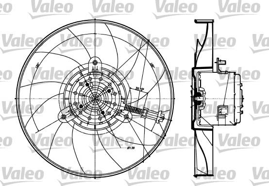 Valeo 698360 - Ventilators, Motora dzesēšanas sistēma autodraugiem.lv