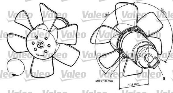 Valeo 698368 - Ventilators, Motora dzesēšanas sistēma autodraugiem.lv