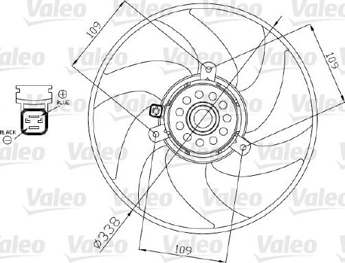 Valeo 698375 - Ventilators, Motora dzesēšanas sistēma autodraugiem.lv