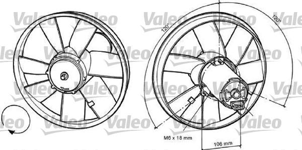 Valeo 698370 - Ventilators, Motora dzesēšanas sistēma autodraugiem.lv