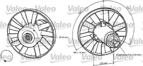 Valeo 698371 - Ventilators, Motora dzesēšanas sistēma autodraugiem.lv