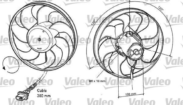 Valeo 698372 - Ventilators, Motora dzesēšanas sistēma autodraugiem.lv