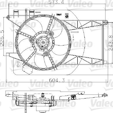 Valeo 698764 - Ventilators, Motora dzesēšanas sistēma autodraugiem.lv