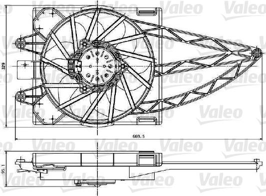 Valeo 698787 - Ventilators, Motora dzesēšanas sistēma autodraugiem.lv