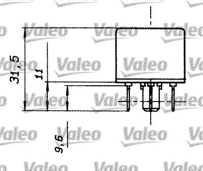 Valeo 643818 - Relejs, Darba strāva autodraugiem.lv