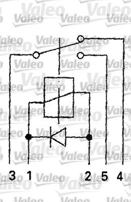 Valeo 643825 - Relejs, Darba strāva autodraugiem.lv