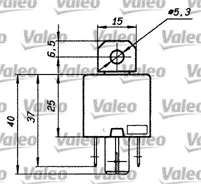 Valeo 643828 - Relejs, Darba strāva autodraugiem.lv