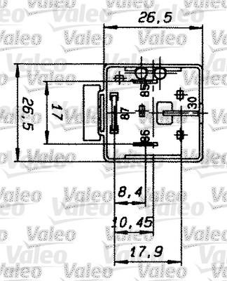 Valeo 643828 - Relejs, Darba strāva autodraugiem.lv