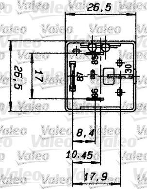 Valeo 643827 - Relejs, Darba strāva autodraugiem.lv