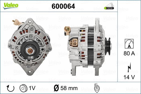 Valeo 600064 - Ģenerators autodraugiem.lv