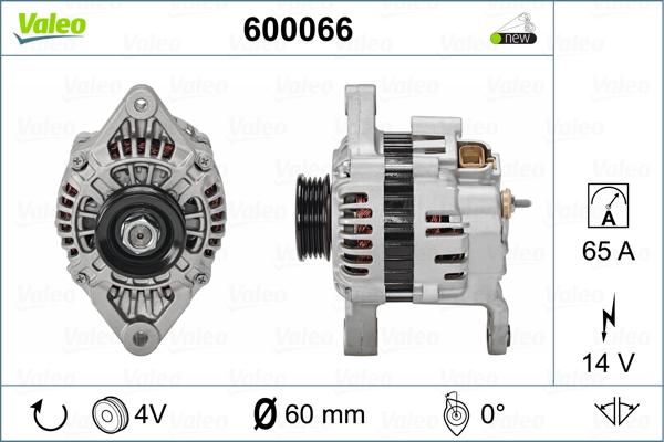 Valeo 600066 - Ģenerators autodraugiem.lv