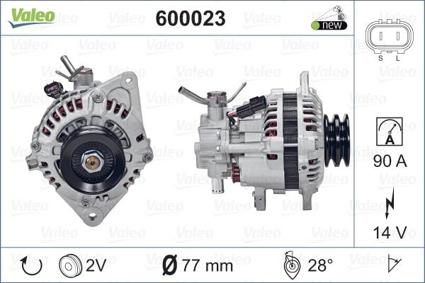 Valeo 600023 - Ģenerators autodraugiem.lv