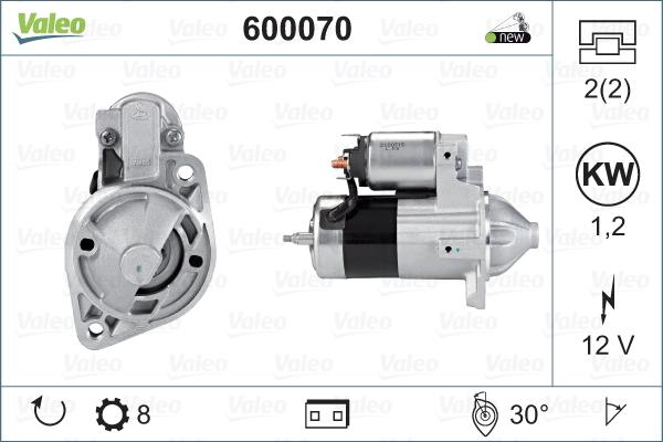 Valeo 600070 - Starteris autodraugiem.lv