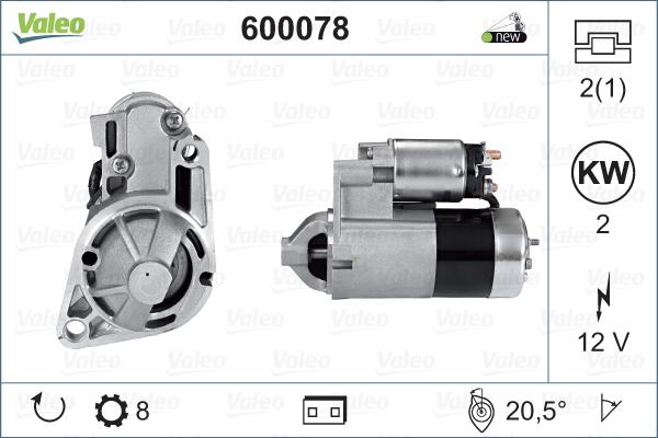 Valeo 600078 - Starteris autodraugiem.lv