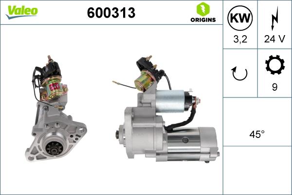 Valeo 600313 - Starteris autodraugiem.lv