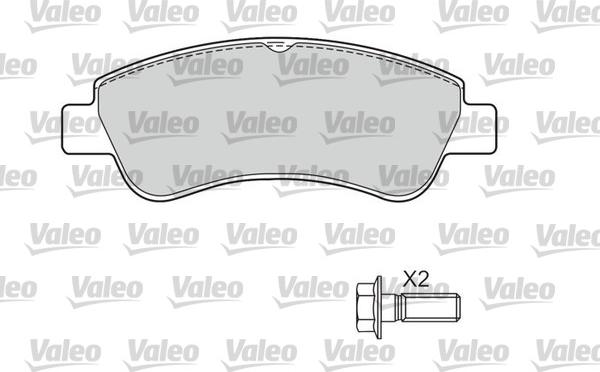 Valeo 601464 - Bremžu uzliku kompl., Disku bremzes autodraugiem.lv