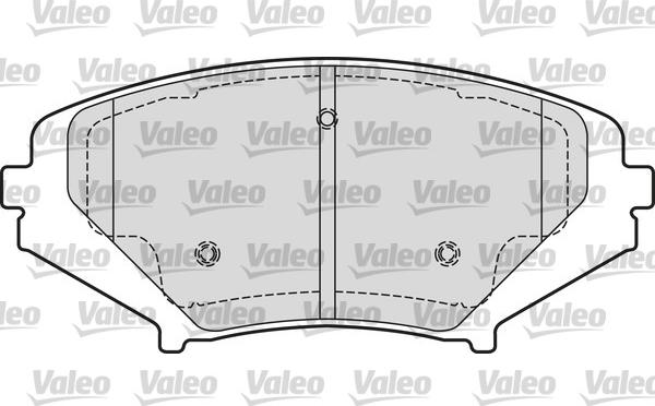 Valeo 601651 - Bremžu uzliku kompl., Disku bremzes autodraugiem.lv