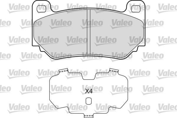 Valeo 601661 - Bremžu uzliku kompl., Disku bremzes autodraugiem.lv