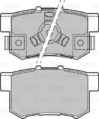 Valeo 601043 - Bremžu uzliku kompl., Disku bremzes autodraugiem.lv