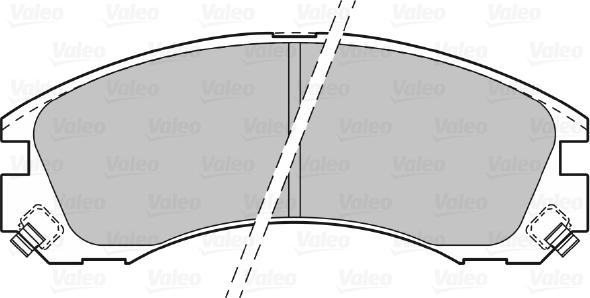 Valeo 601020 - Bremžu uzliku kompl., Disku bremzes autodraugiem.lv