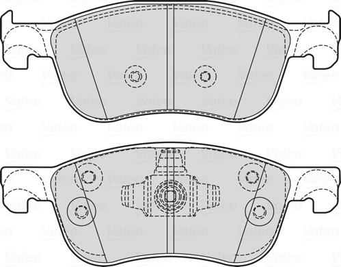 Valeo 601756 - Bremžu uzliku kompl., Disku bremzes autodraugiem.lv