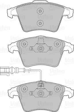 Valeo 670651 - Bremžu uzliku kompl., Disku bremzes autodraugiem.lv