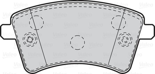 Valeo 670010 - Bremžu uzliku kompl., Disku bremzes autodraugiem.lv