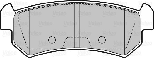 Valeo 670874 - Bremžu uzliku kompl., Disku bremzes autodraugiem.lv