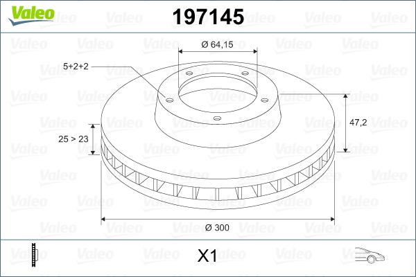 Valeo 197145 - Bremžu diski autodraugiem.lv