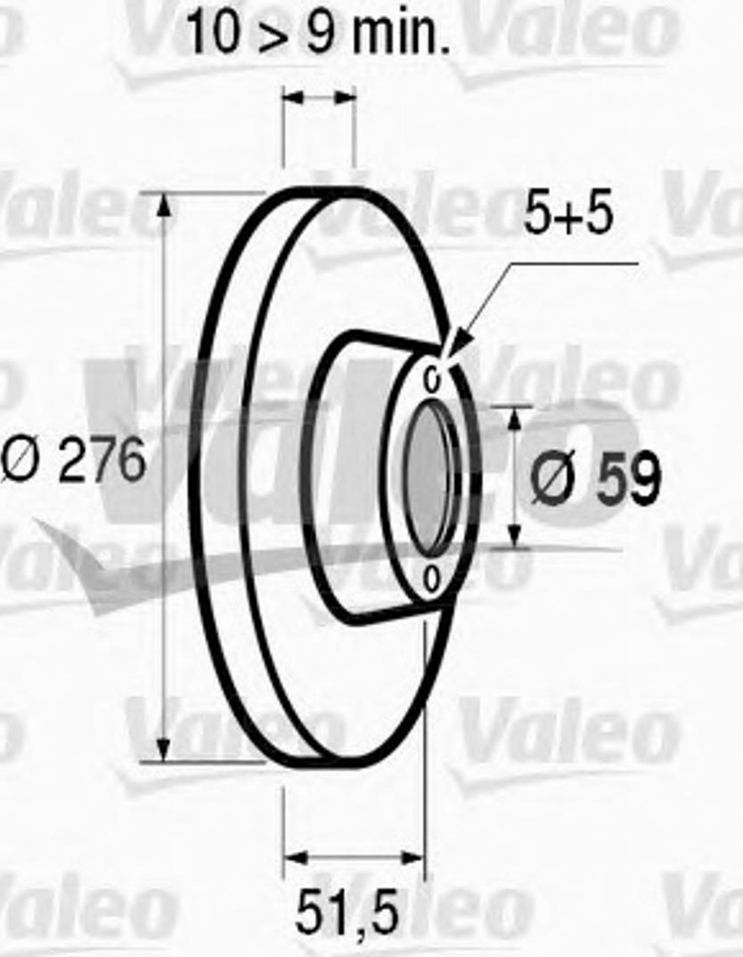 Valeo 186444 - Bremžu diski autodraugiem.lv