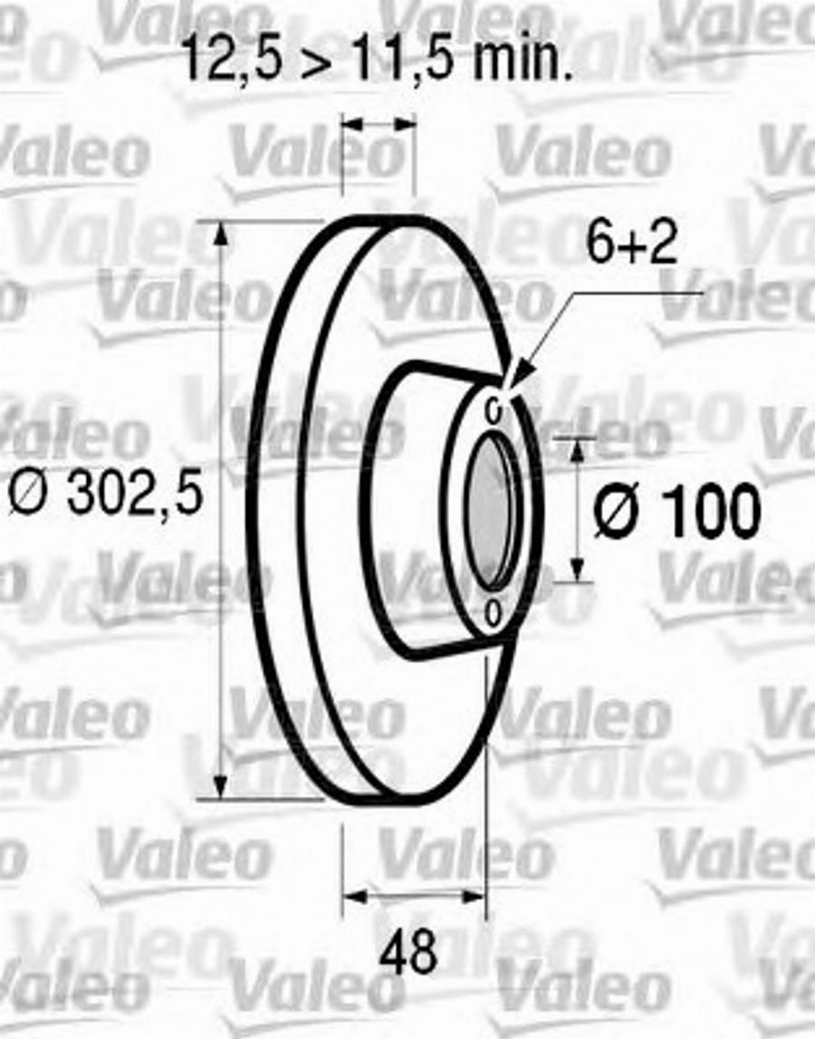 Valeo 186507 - Bremžu diski autodraugiem.lv