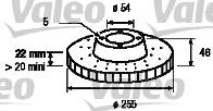Valeo 186652 - Bremžu diski autodraugiem.lv