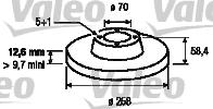 Valeo 186192 - Bremžu diski autodraugiem.lv