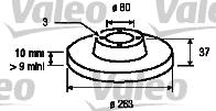 Valeo 186197 - Bremžu diski autodraugiem.lv