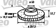 Valeo 186149 - Bremžu diski autodraugiem.lv