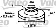 Valeo 186147 - Bremžu diski autodraugiem.lv