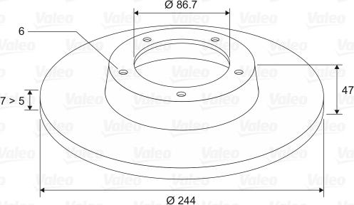 Valeo 186128 - Bremžu diski autodraugiem.lv