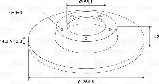 Valeo 186170 - Bremžu diski autodraugiem.lv