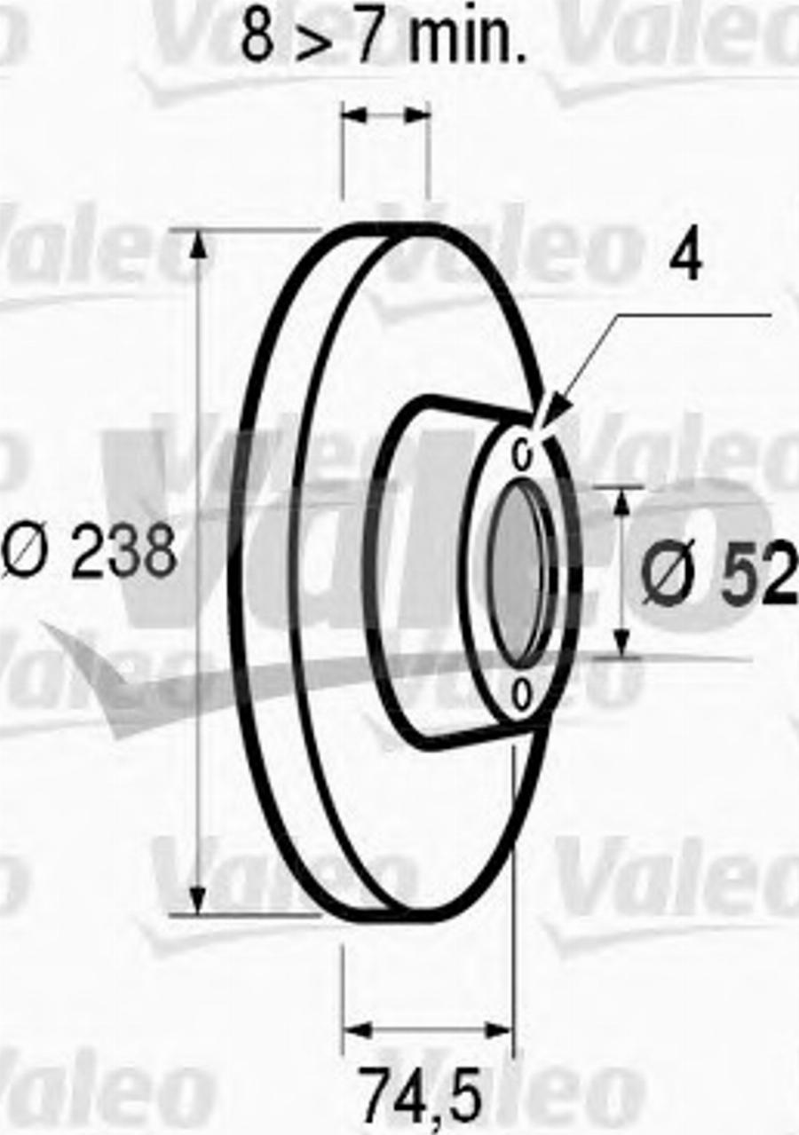 Valeo 186 309 - Bremžu diski autodraugiem.lv