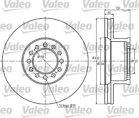 Valeo 187052 - Bremžu diski autodraugiem.lv