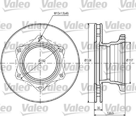 Valeo 187109 - Bremžu diski autodraugiem.lv