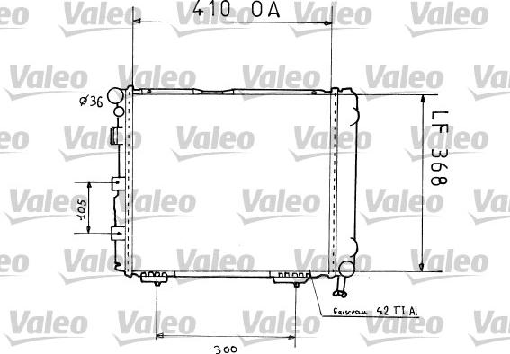 Valeo 819199 - Radiators, Motora dzesēšanas sistēma autodraugiem.lv
